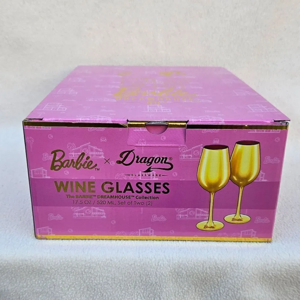 Barbie x Dragon Dreamhouse Wine Glasses - Set of 2